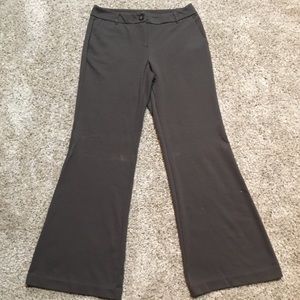 Warm brown polyester blend pants